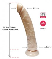 CONSOLADOR REALÍSTICO BANANÍN Nº8