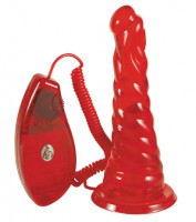 Vibrador Rojo Sacacorchos